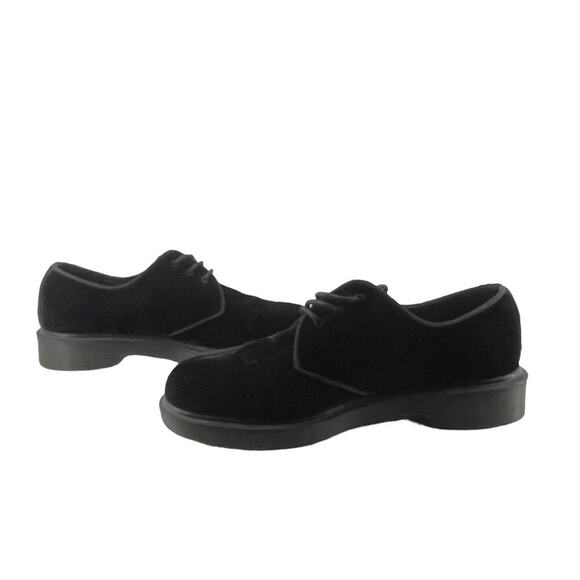 Dr Marten Hugh Black Velvet Lace Up Oxford Mens Size 6 EU 38